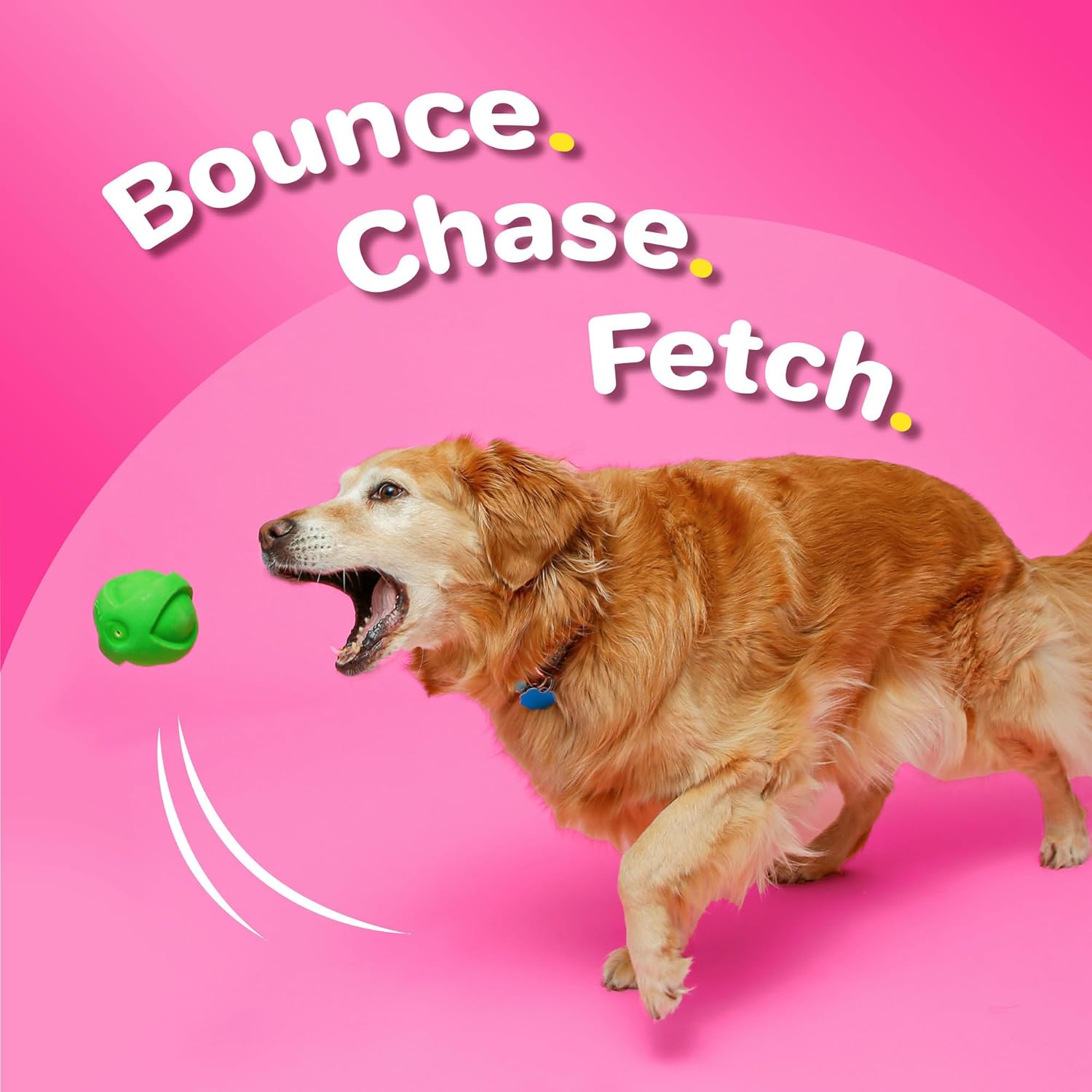 Vibrant neon green floating fetch ball for large dogs showcasing the water-resistant lightweight foam interior.