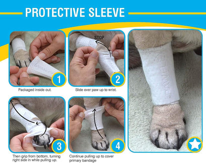 Detailed view of PawFlex sleeve texture and breathability