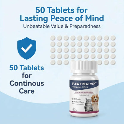 Oral flea pills for kittens and puppies 2-25 lbs