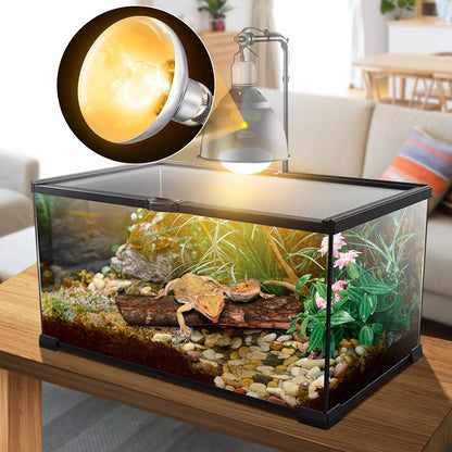 MIXJOY reptile sun light bulb showing the standard E26 base configuration