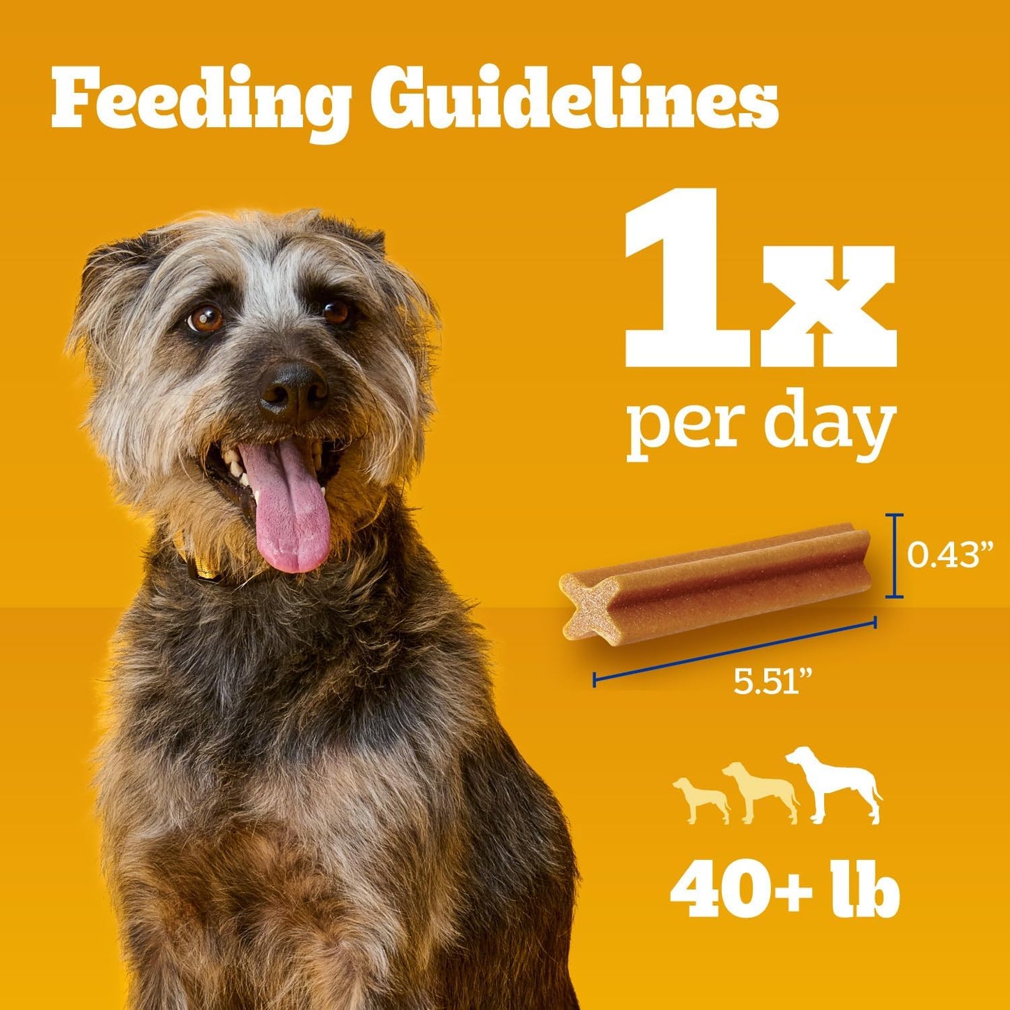 Premium imported Pedigree Dentastix large breed original packaging on display