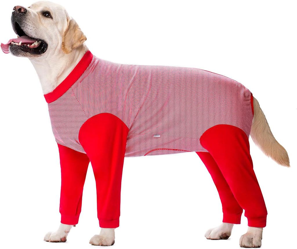 Yeapeeto Dog Onesie Surgery Recovery Suit for Large Medium Bodysuit Dogs Pajamas PJS Full Body for Shedding, Prevent Licking, Wound Protection, Cone Alternative (2XL, Pink) - Image 15