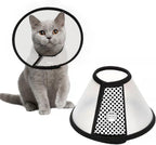 Depets Adjustable Recovery Pet Cone E-Collar for Cats Kittens Rabbits, Plastic Elizabeth Protective Collar Wound Healing Practical Neck Cover, Neck Girth 6.1 in - Image 10