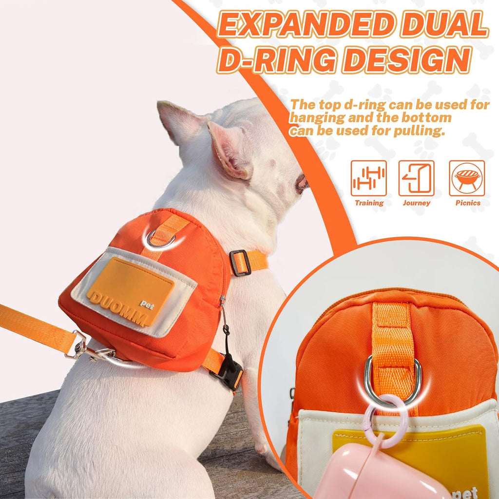 Bagentry no pull dog harness backpack widening straps underside view