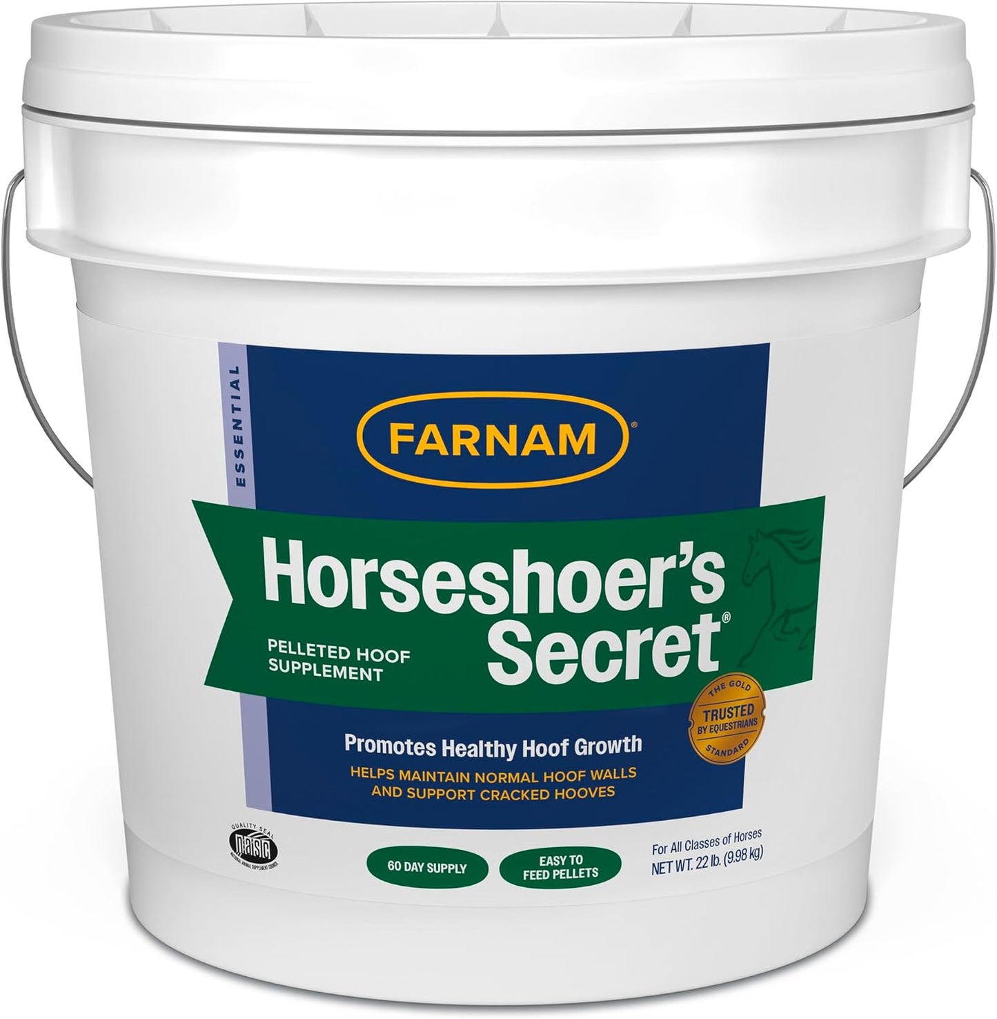 Farnam Horseshoer's Secret Pelleted Hoof & Biotin Supplements, Nutrient-Rich Formula with Amino & Fatty Acids, Omega-3 Minerals, Promotes Hoof Growth & Supports Cracked Hooves, 11 lb, 30-Day Supply - Image 11