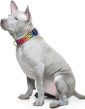 Close up of neon leopard pattern on TMOODEL dog collar