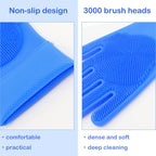 Yintoper five finger design grooming gloves in use