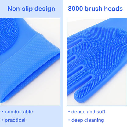Yintoper five finger design grooming gloves in use