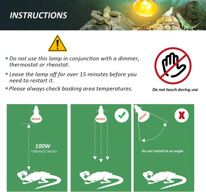 MIXJOY mercury vapor basking light providing warmth for bearded dragons and tortoises