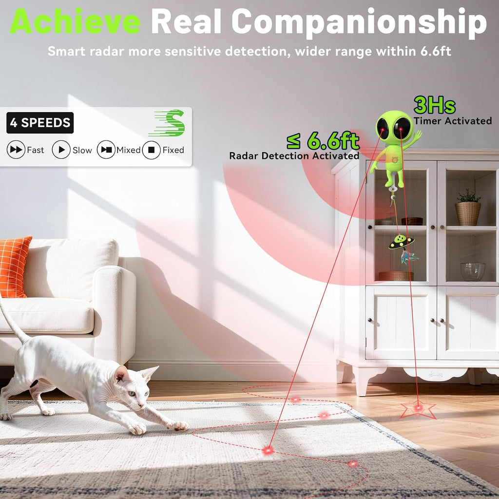 ORSDA motion activated cat toy with smart radar sensor mechanism