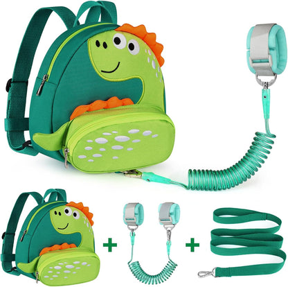 Accmor dinosaur toddler harness backpack front view