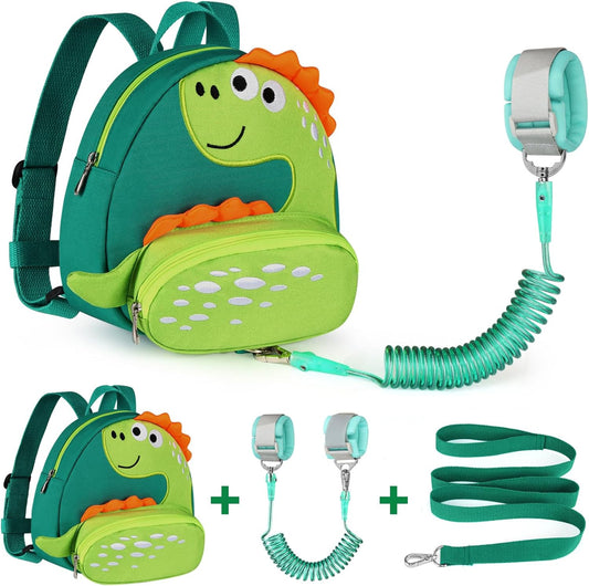 Accmor dinosaur toddler harness backpack front view