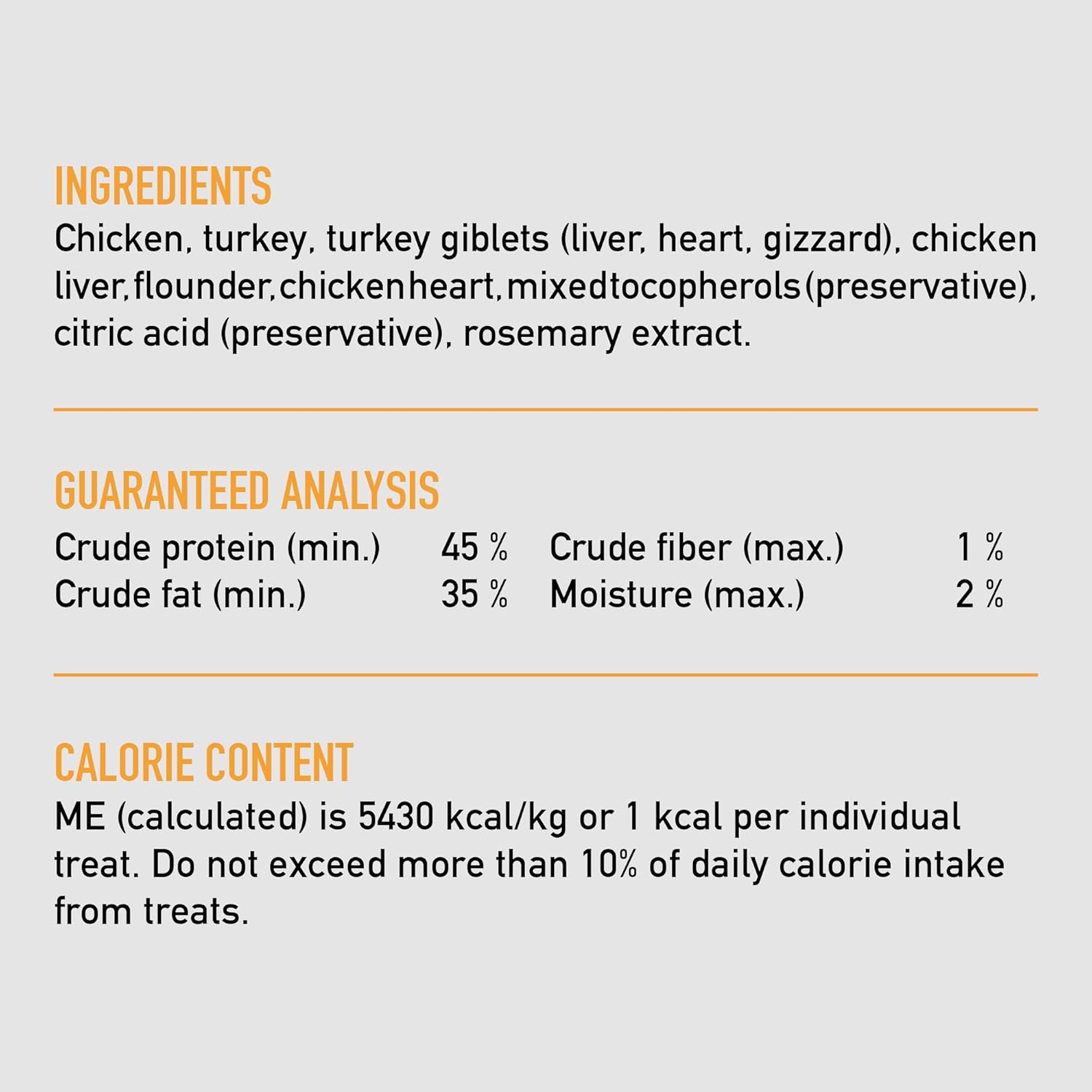 Orijen high protein low calorie cat training treats