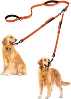 PetBonus Double Dog Leash, No Tangle Dual Leash, Reflective Walking Training Lead, 4 Comfortable Padded Handles for 2 Dogs with Collapsible Bowl and Waste Bags (Black, Large) - Image 12