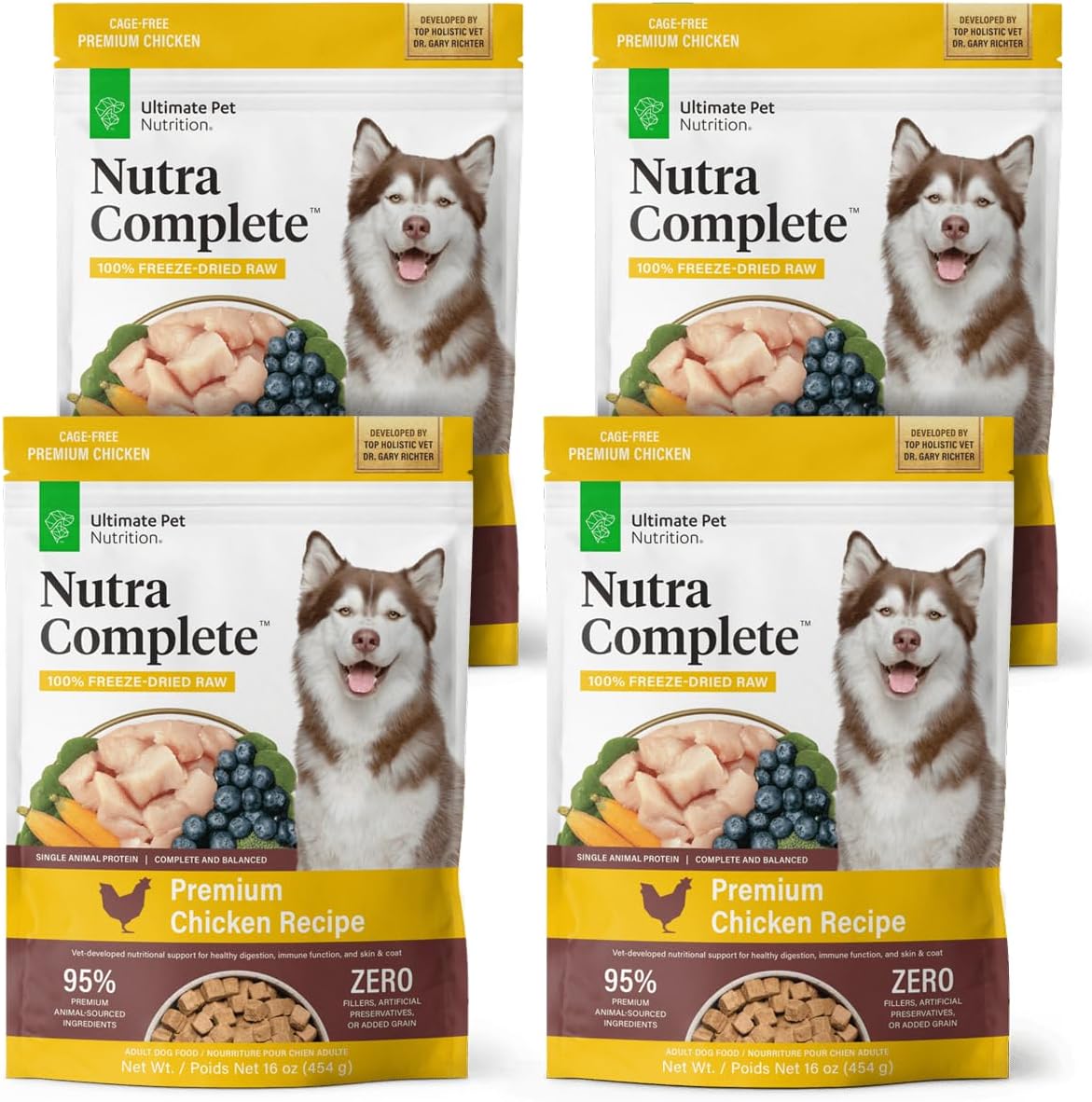 ULTIMATE PET NUTRITION Nutra Complete, 100% Freeze Dried Raw Veterinarian Formulated Dog Food with Antioxidants Prebiotics and Amino Acids (1 Pound, Beef) - Image 11