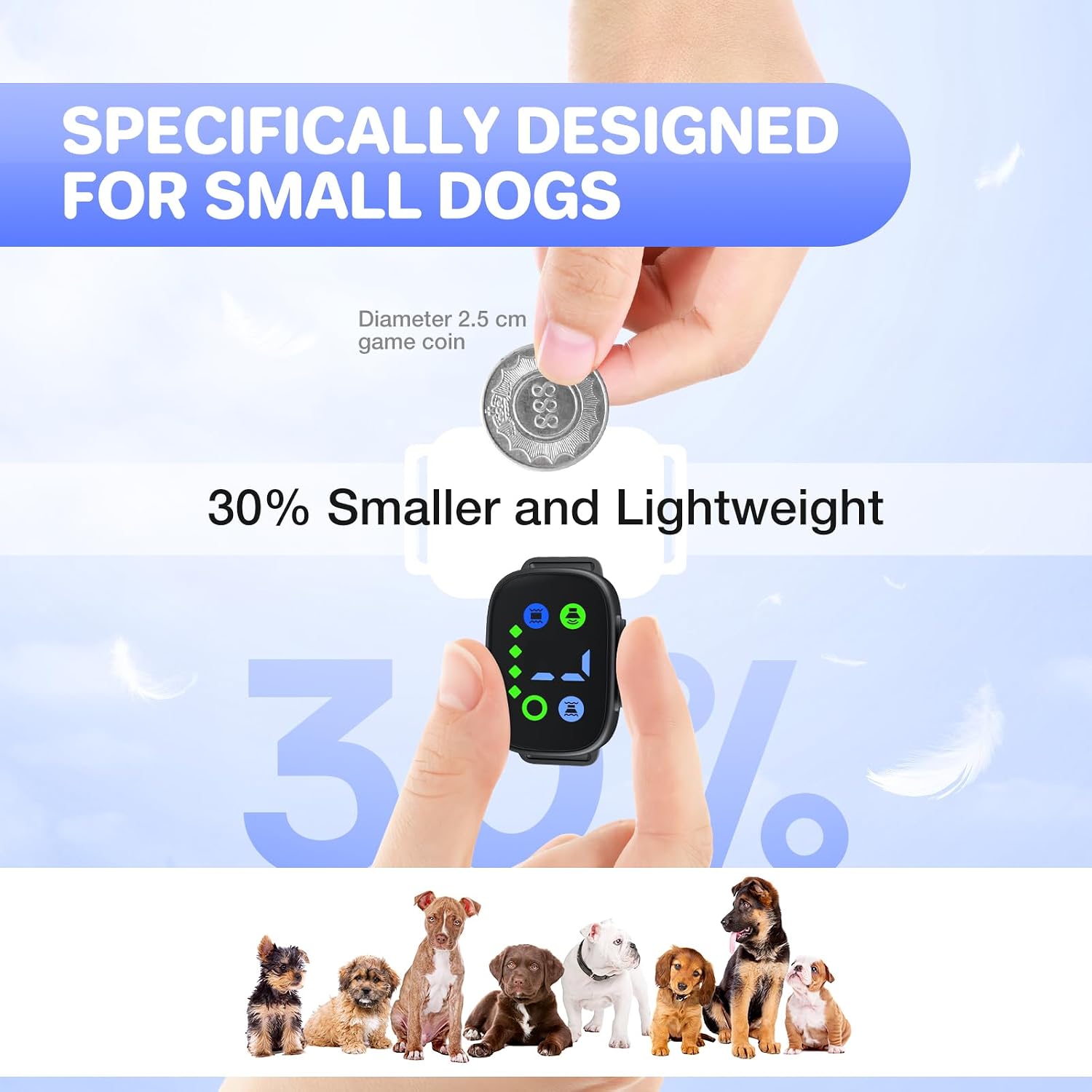 Feycig anti-bark device LED display interface