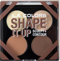 L.A. Colors Shape It Up Sculpt And Contour Palette front view cosmetic compact