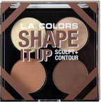 L.A. Colors Shape It Up Sculpt And Contour Palette front view cosmetic compact