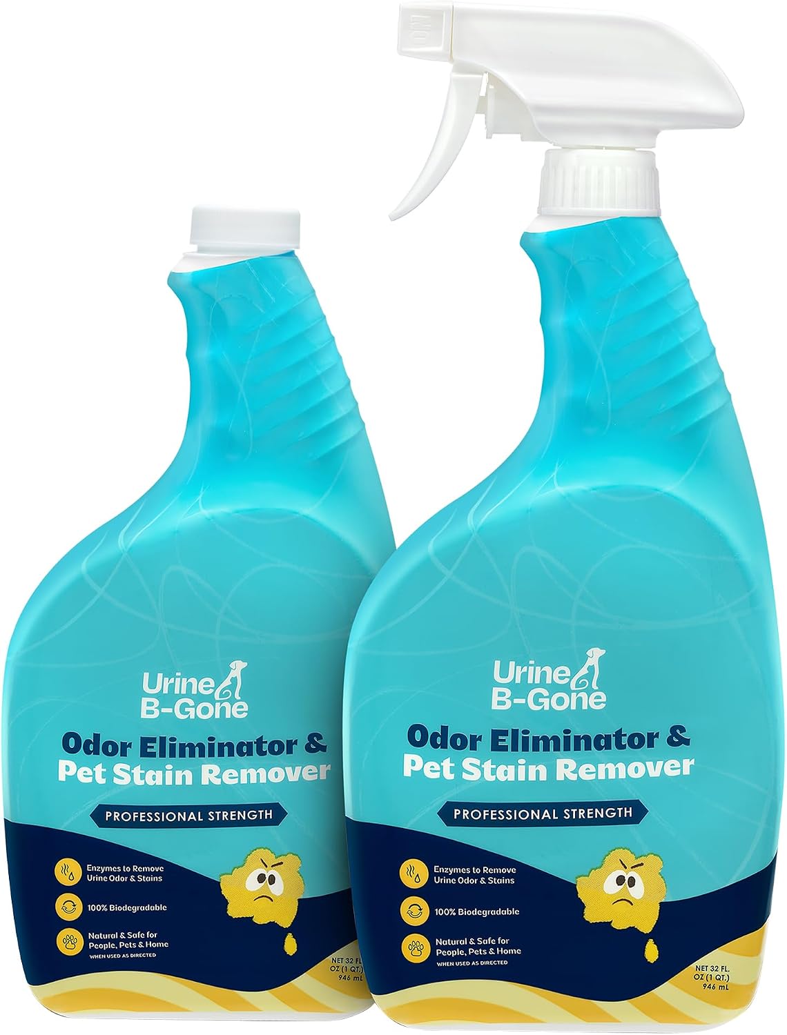 Urine B-Gone, Professional Enzyme Odor Eliminator & Pet Stain Remover, Human, Cat & Dog Urine Cleaner, Effective on Laundry, Carpets & More, Lavender Scent, 1 Gallon - Image 10