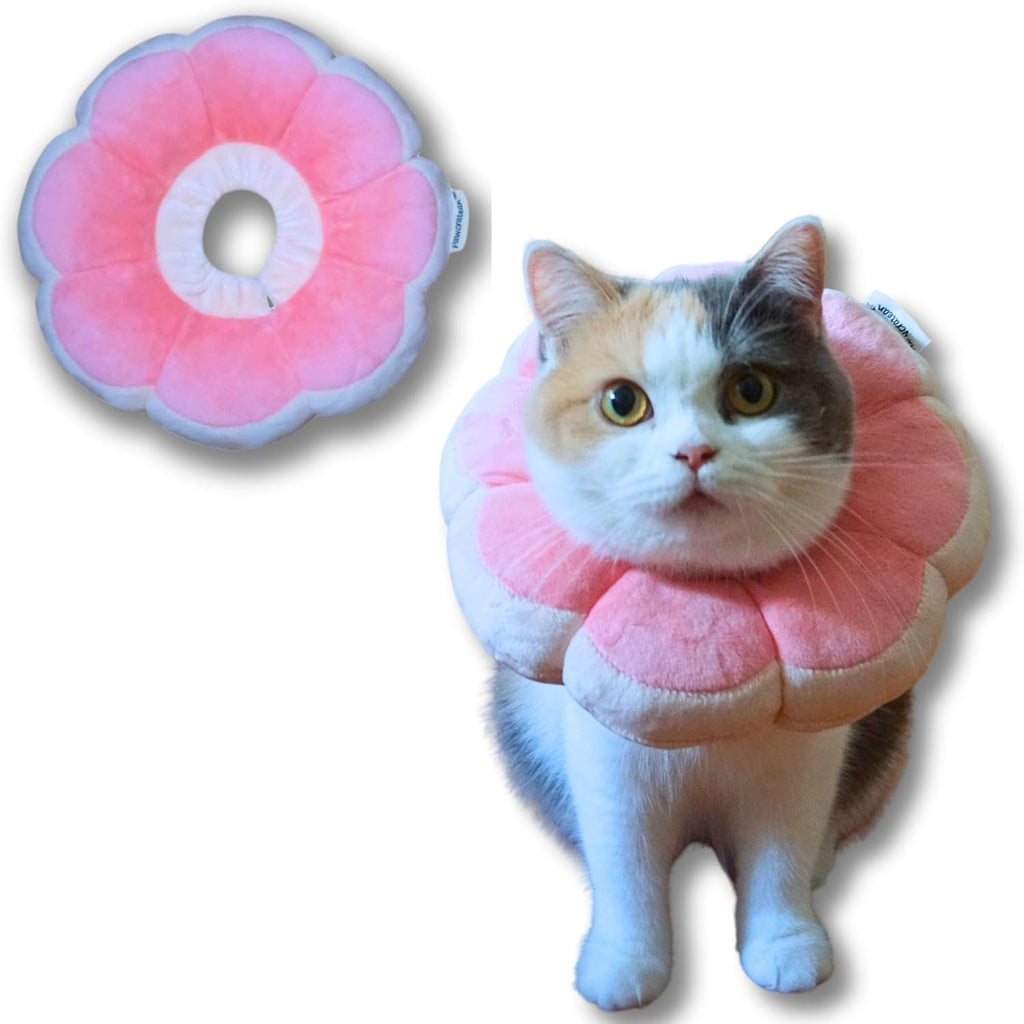 Adjustable Comfy Flower Style Elizabeth Collar for Cats Puppies Soft Recovery Cone Pet Protective Neck Collar (Yellow, Small) - Image 15