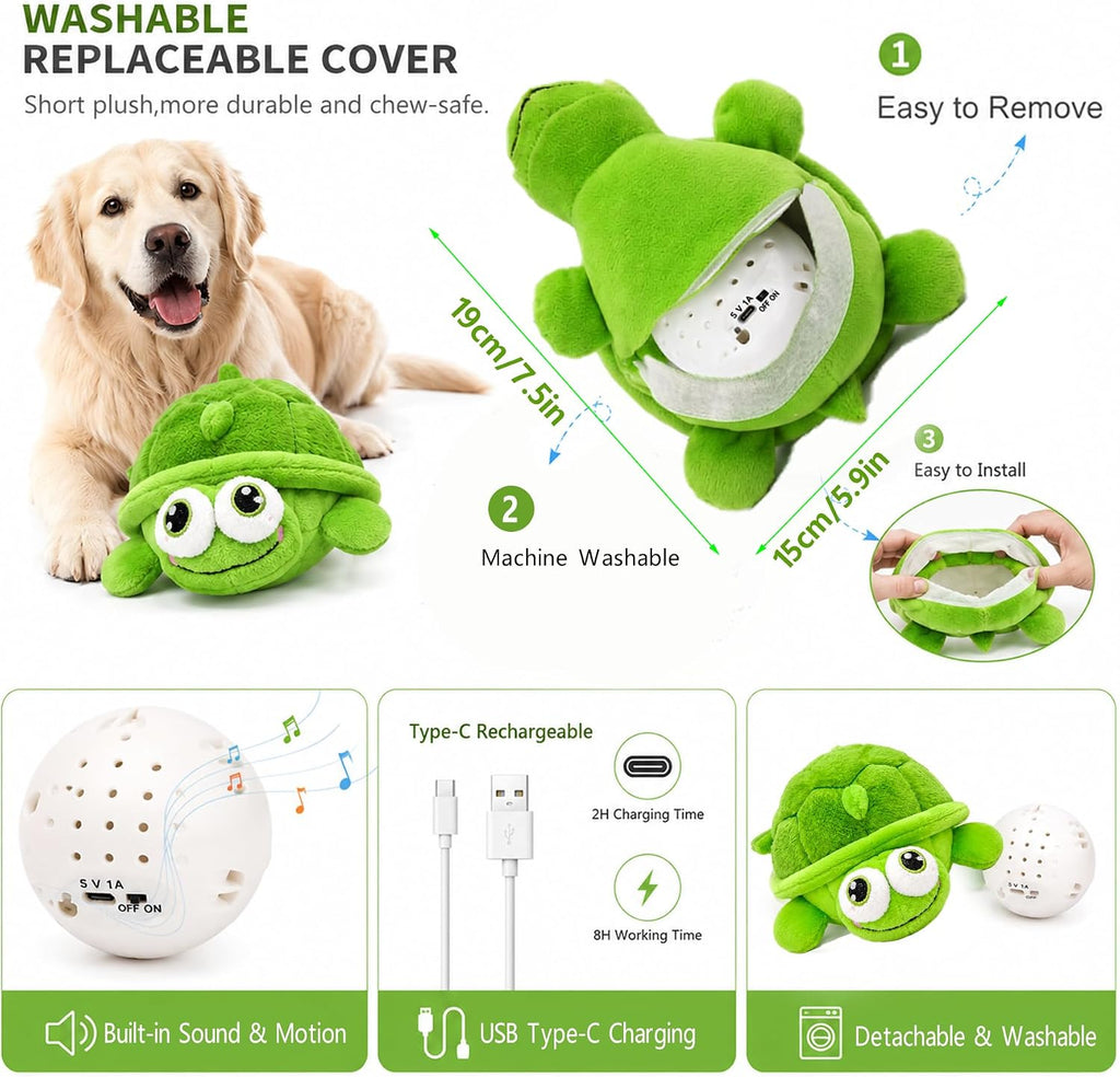 Dog plush toy featuring music and voice recording modes for anxiety relief