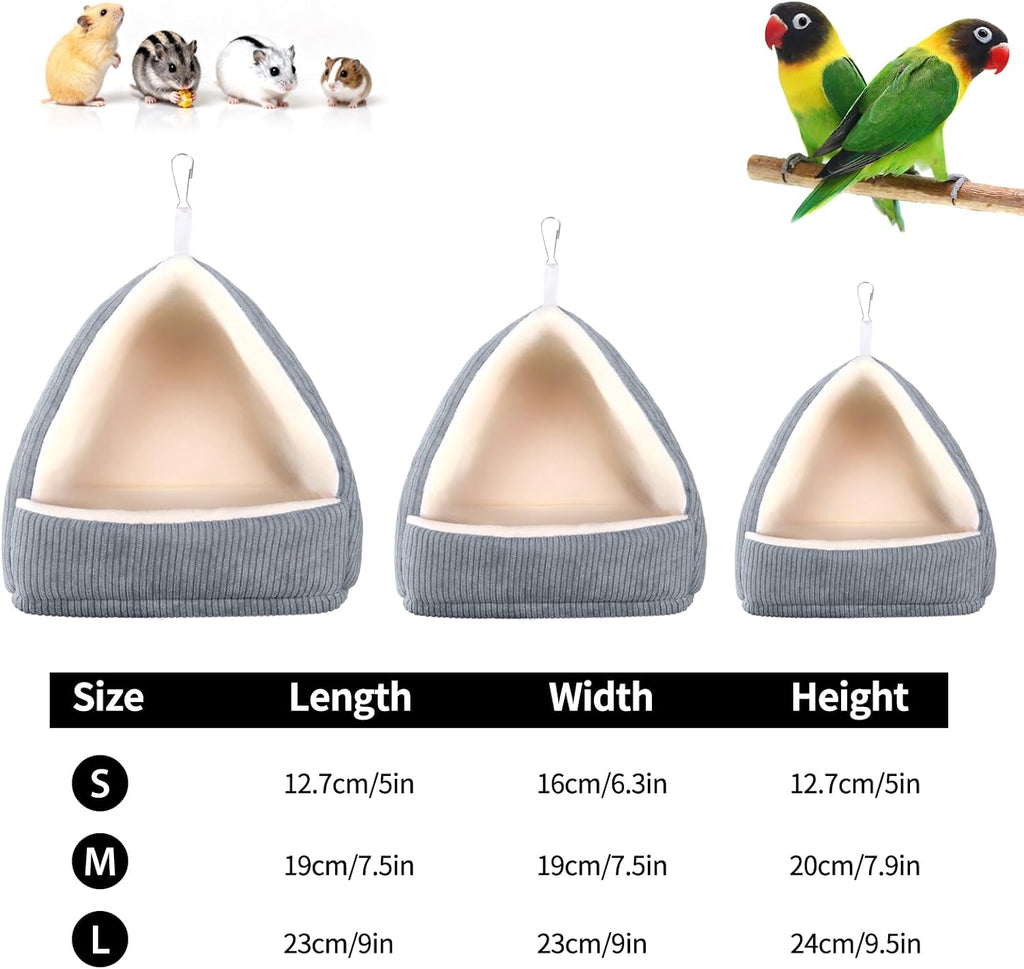 Medium Winter Warm Bird House and Bird Bed for Cage - Image 2