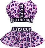 CuteBone Two Piece Dog Sports Dress Athleisure Puppy Skirt Lightweight Small Dogs Girl Clothes Cat Apparel SPS15M - Image 9