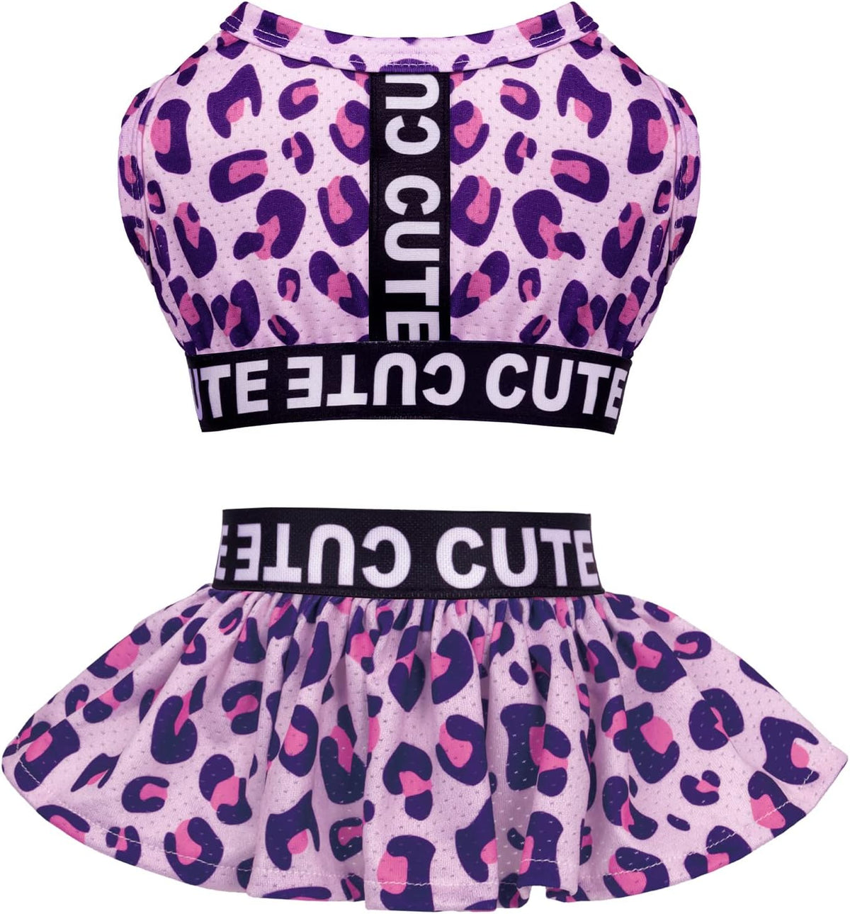 CuteBone Two Piece Dog Sports Dress Athleisure Puppy Skirt Lightweight Small Dogs Girl Clothes Cat Apparel SPS15M - Image 9