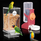 Kenond bird seed and water container top opening lid view