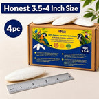 Birds LOVE 3.5-4" Cuttlebone for Birds - 100% Natural Sun-Dried Calcium & Beak Conditioning Supplement for Parakeets, Budgies, Cockatiels, Finches & Canaries - 4 Pack with Holder - Made in Vietnam - Image 3