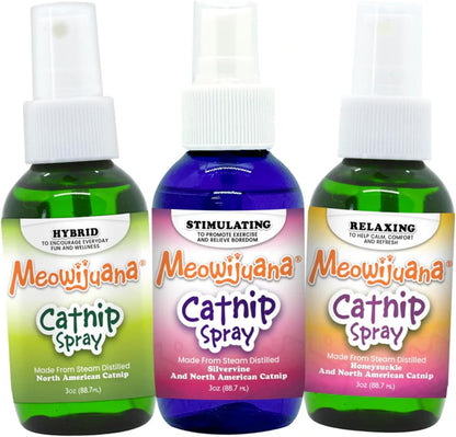 Meowijuana Catnip & Silvervine Spray - 3 oz | High Potency Formula | Natural Formula for Pet Owners & Multi-Cat Households | Enhance Playtime & Relaxation | Perfect for New Cat Owners - Image 11