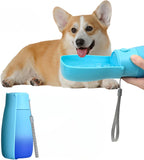 VEPOUYU portable pet dispenser with attached carrying lanyard ready for outdoor hiking.