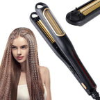 NC Hann Auto Hair Crimping Iron front view showcasing the automated ceramic plates for professional hair styling.