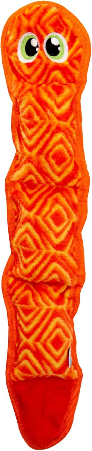 Outward Hound Durablez Snake - Squeaky Plush Dog Toy, No Stuffing for Less Mess, Interactive & Tough, 6 Jumbo Squeakers, Puppies & Dogs, X-Large, 40" - Image 10