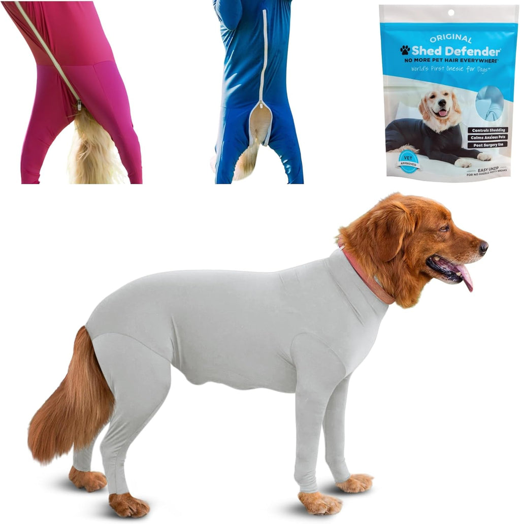 Shed Defender Original Dog Onesie for Shedding Control - Seen on Shark Tank, Lightweight Breathable Dog Suit, Bodysuit for Dogs, Recovery Suit, Anxiety Relief, Full Coverage, Easy On/Off, Dog Jumpsuit - Image 12