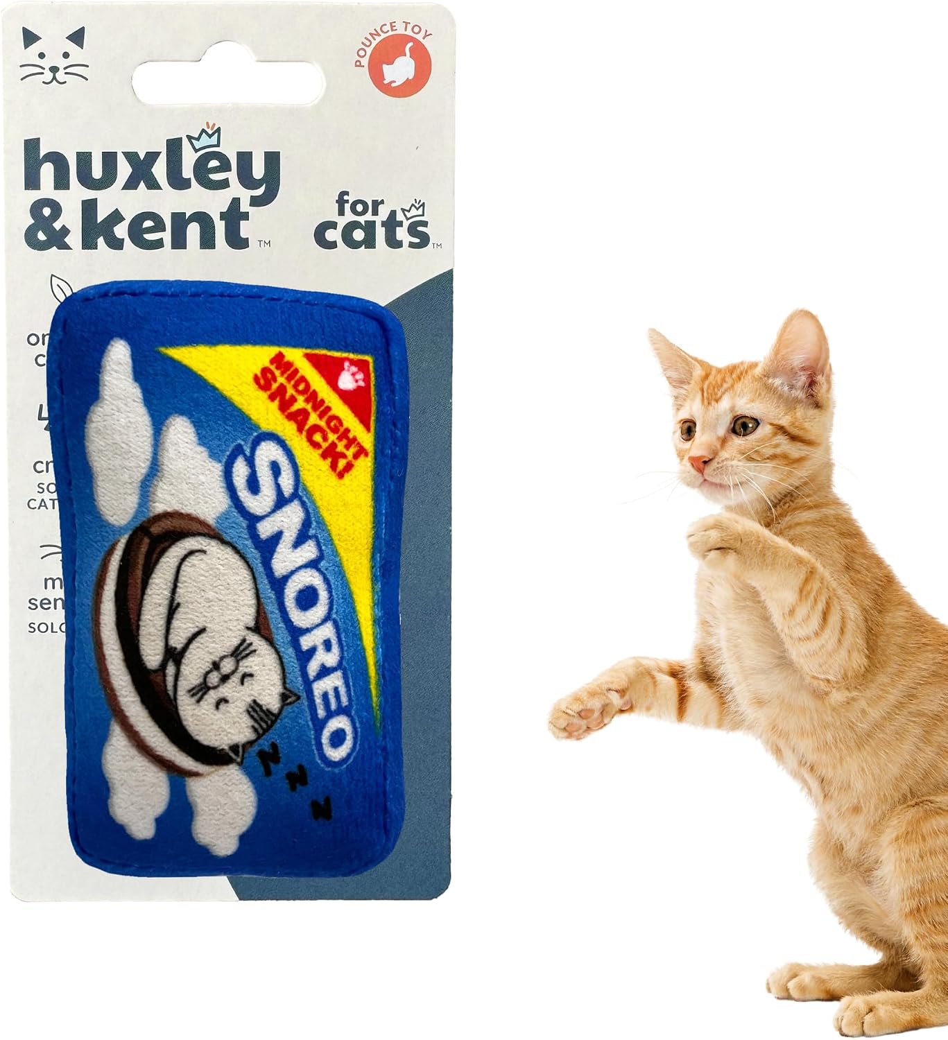 Huxley & Kent Plush Cat Toy - Interactive Catnip Toy for Cats & Kittens - Soft with Crinkle & Catnip - Fun Indoor Play - Funfetti Cake - Image 13
