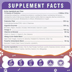 Authentic USA-imported Dr. Foster multi-action prebiotic and probiotic bites for puppies and adult dogs.