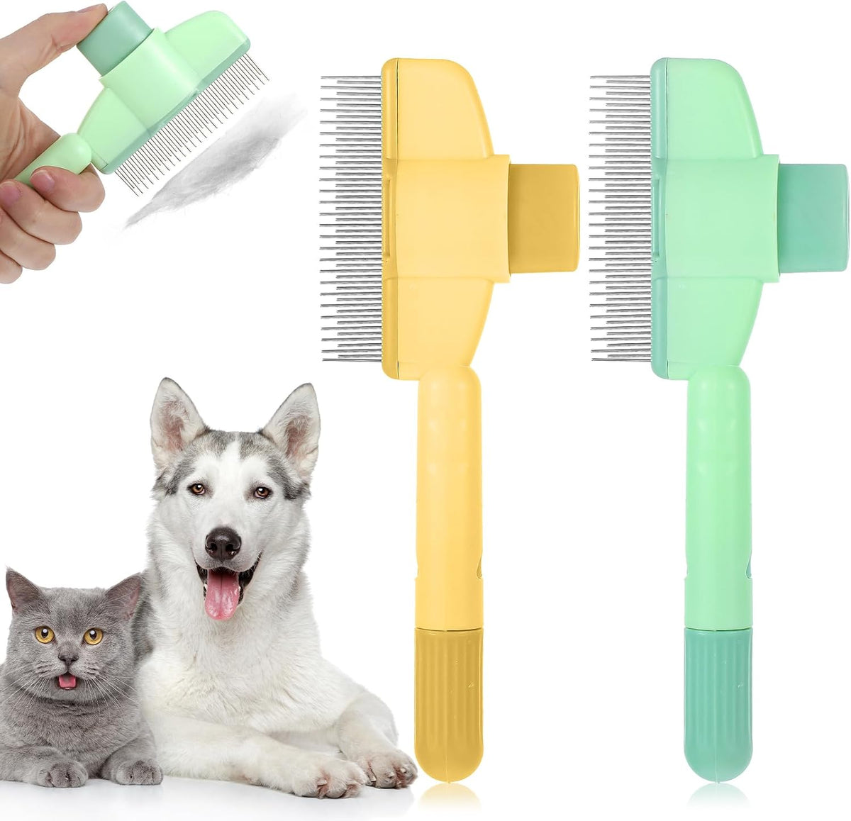 Holyenten Tyqour flea comb for cats and dogs front view