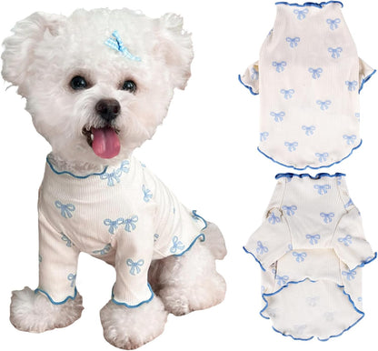 Yoolhamy pink summer outfit displayed for small female dogs and cats