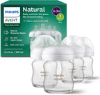 Philips Avent Natural Glass Baby Bottles 4 pack front view