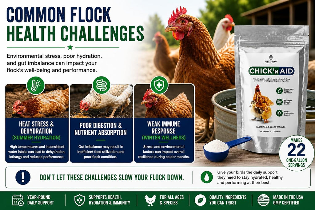 Pivotal Feeds Chick'n Aid Poultry Supplement 8 oz - Image 3