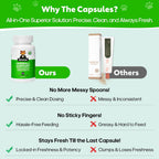 Whiskopia Hairball Control supplement ingredients list featuring psyllium seed husk and inulin.