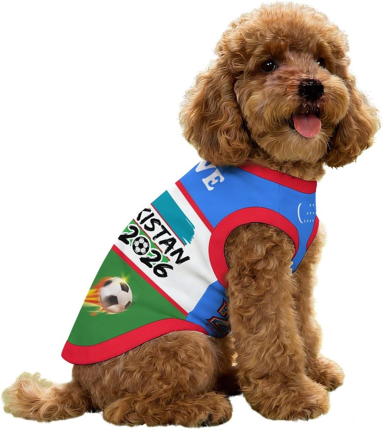 Soccer Cup 2026 Pet Soccer Jersey Mexico Shirt for Dogs Cats Game Day Cooling Sportswear Small - Image 10