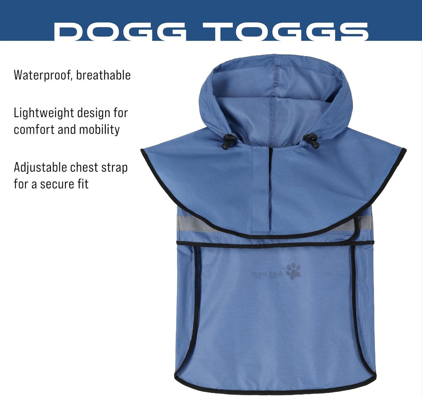 Close up view of the convenient harness compatible opening on the back of the dog coat.