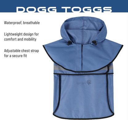 Close up view of the convenient harness compatible opening on the back of the dog coat.