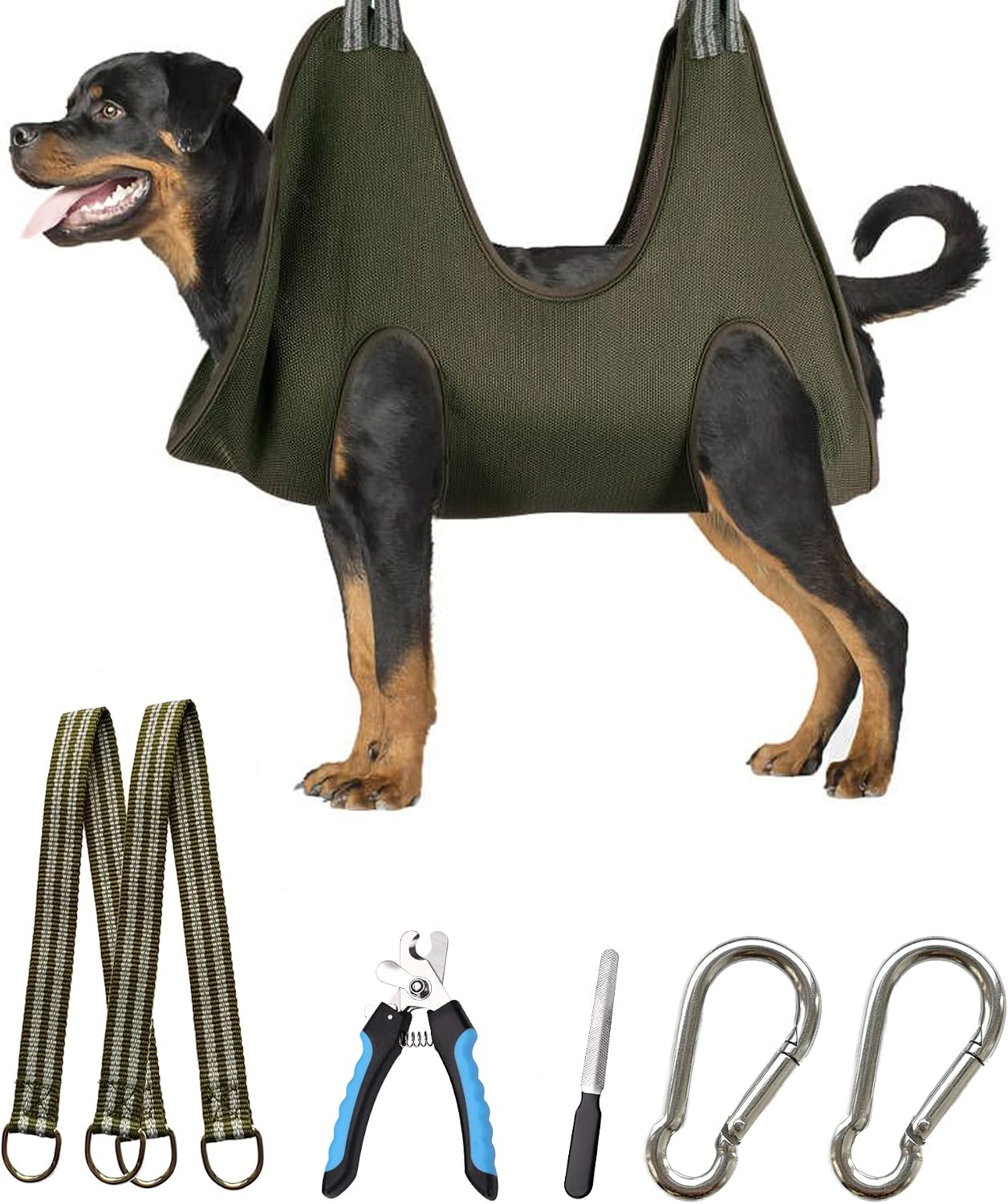 Kkiimatt 10 in 1 Pet Grooming Hammock Harness with Nail Clippers/Trimmer, Nail File, Dog Hammock/Grooming Sling for Nail Trimming/Clipping - Image 10