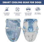 Side view of Spark Paws cooling vest for dogs