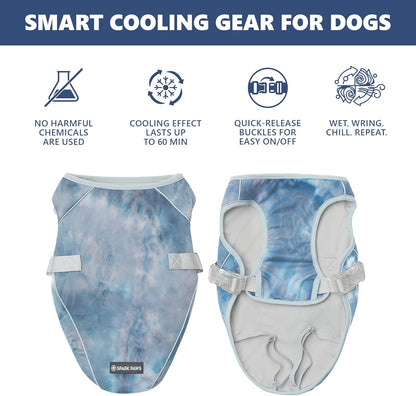 Side view of Spark Paws cooling vest for dogs