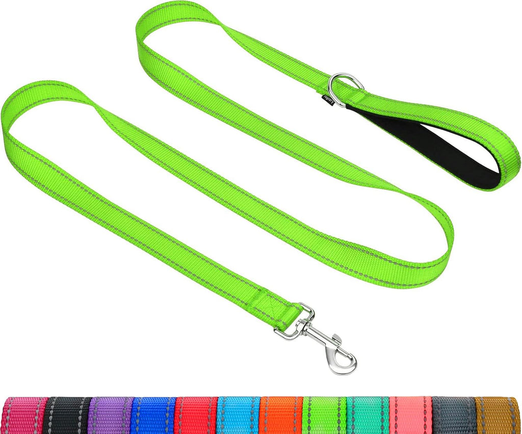 Taglory Dog Leash for Small Dogs, Double-Sided Reflective for Night Walking, Neoprene Padded Handle, 3/4 inch by 6 ft, Lightweight for Small Medium Breeds up to 30 lbs, Black - Image 10