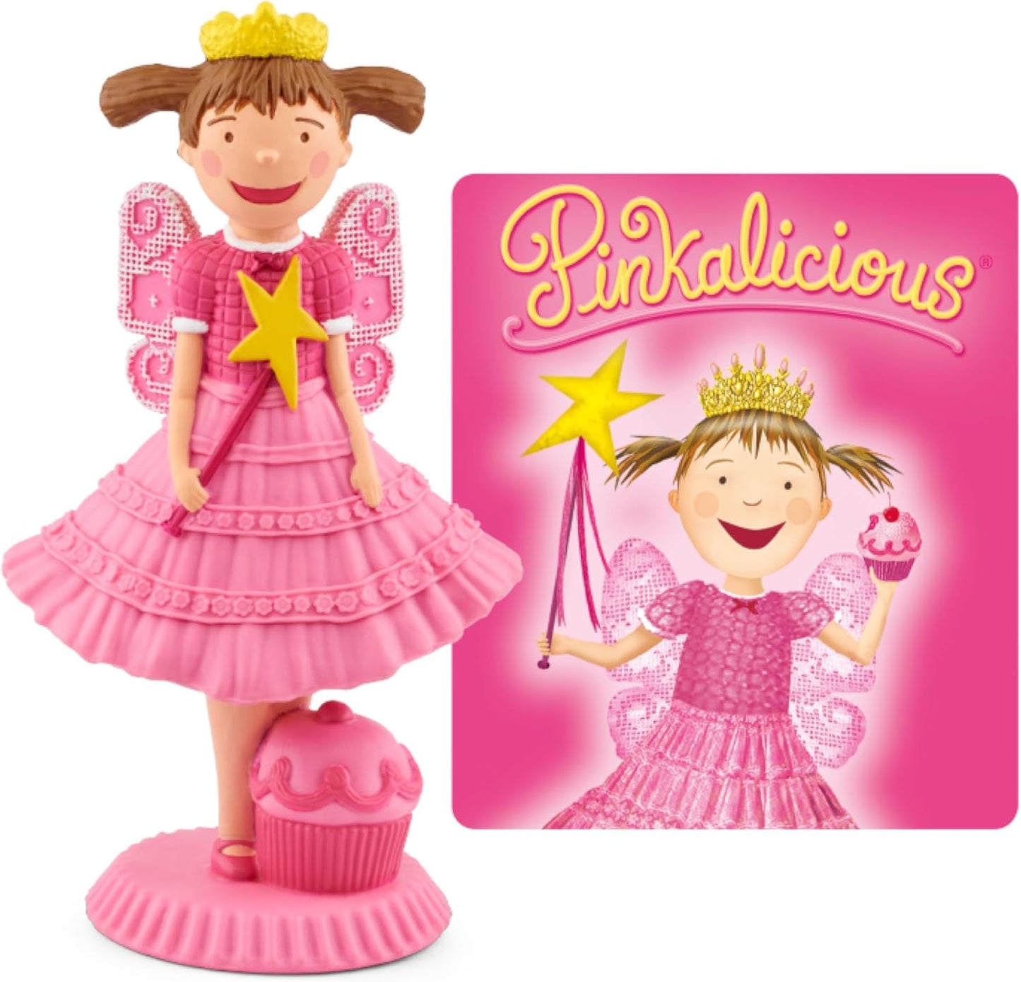 Tonies Pinkalicious and More Stories audio toy figurine front view showing fairy wings